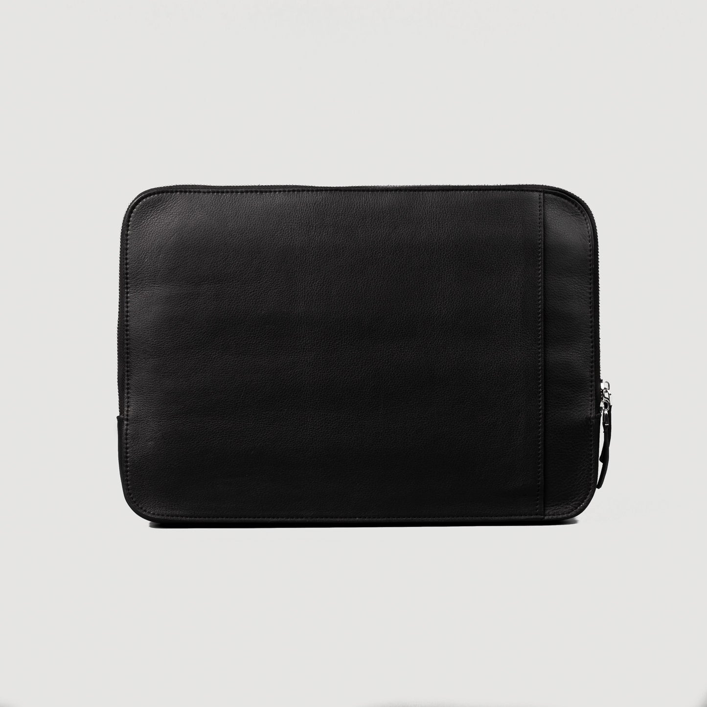 The Baxter Black Leather Laptop Sleeve - Fierce Fusion