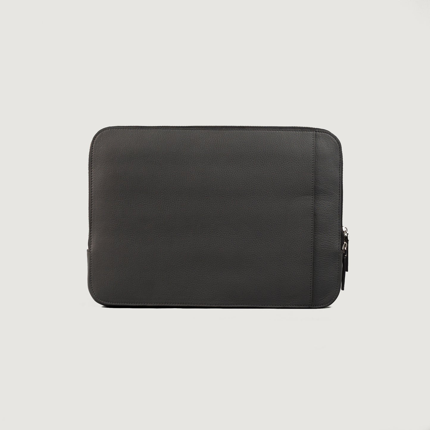 The Baxter Grey Leather Laptop Sleeve - Fierce Fusion
