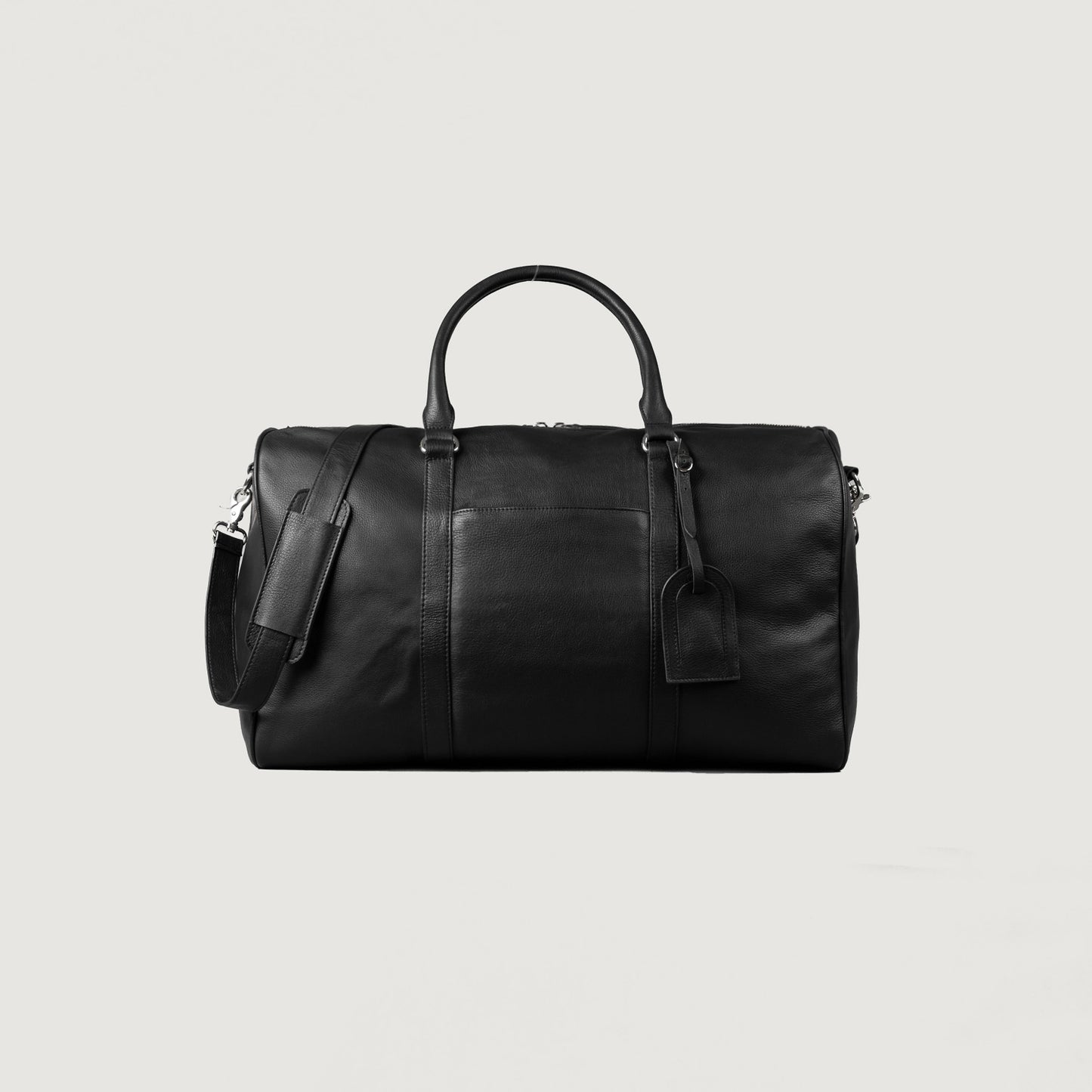 The Darrio Black Leather Duffle Bag - Fierce Fusion