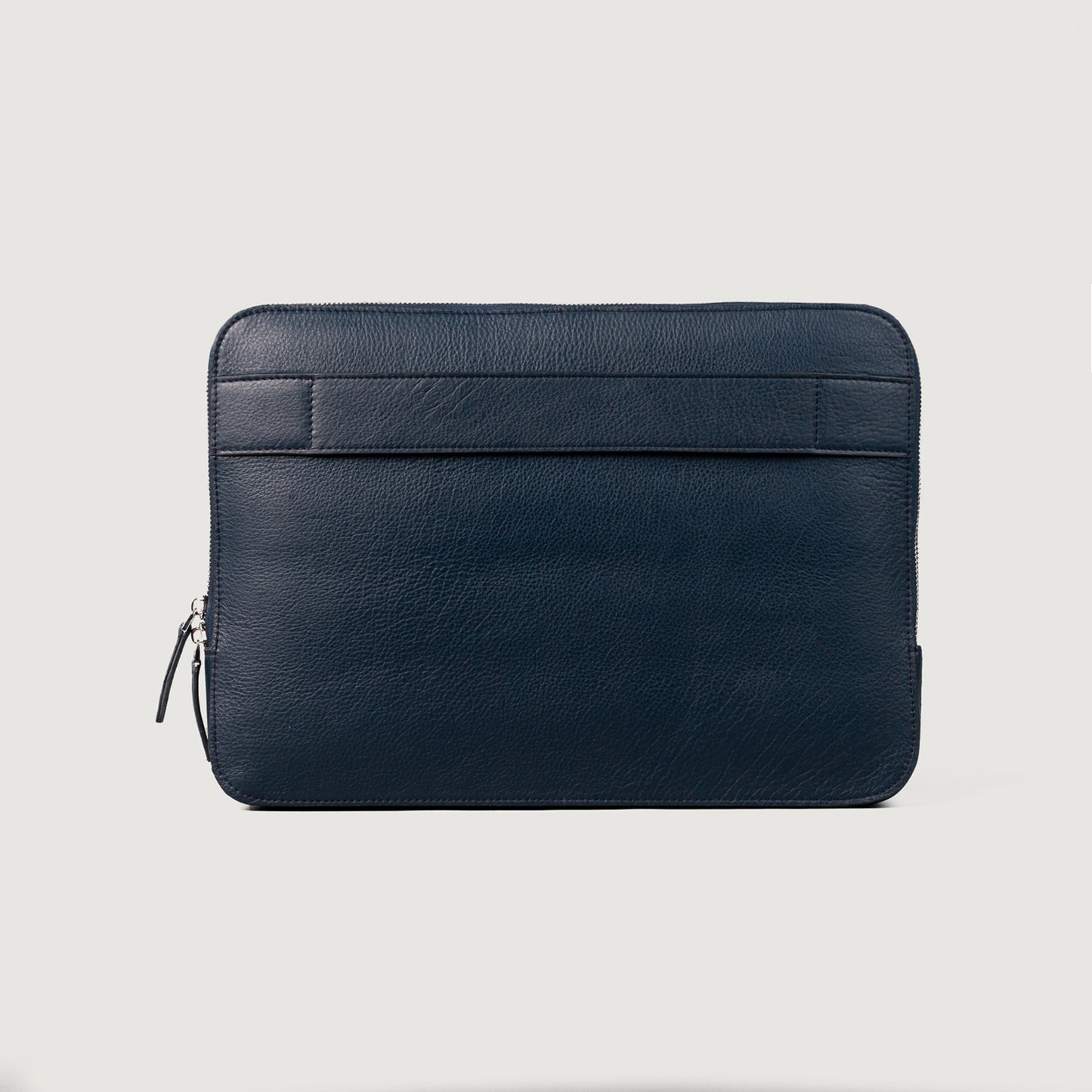 The Baxter Midnight Blue Leather Laptop Sleeve - Fierce Fusion
