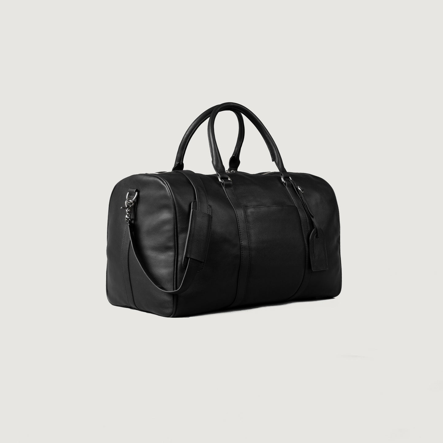 The Darrio Black Leather Duffle Bag - Fierce Fusion