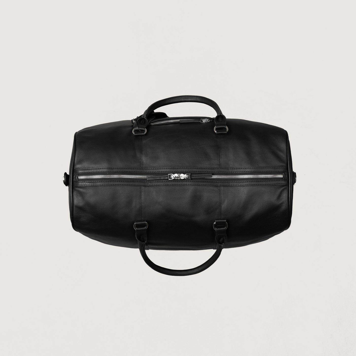 The Darrio Black Leather Duffle Bag - Fierce Fusion