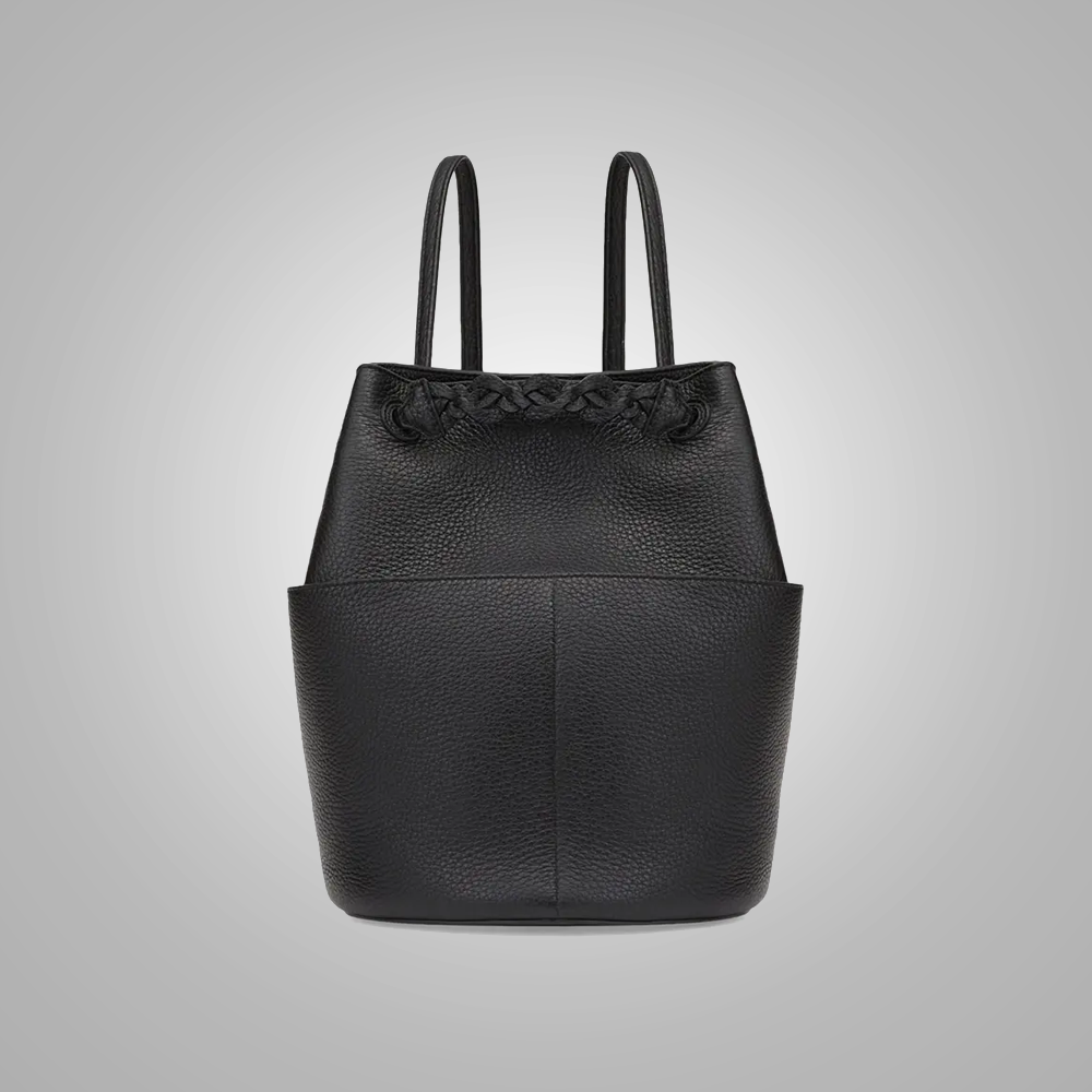 Pebbled Leather Convertible Backpack - Fierce Fusion