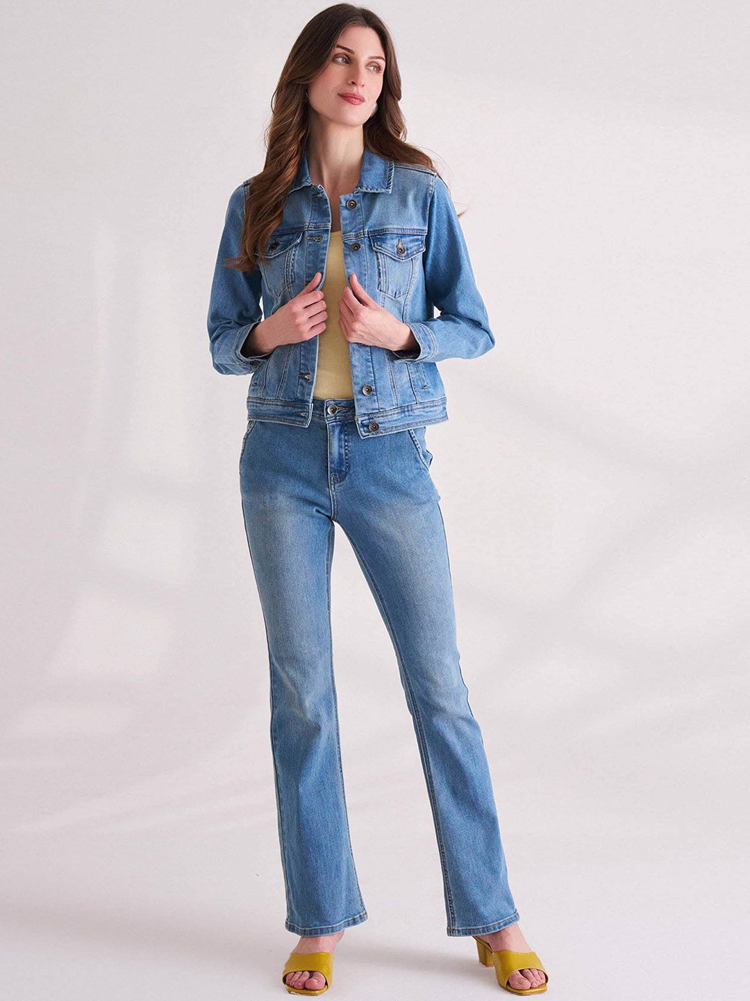 Skyline Crop Denim Jacket