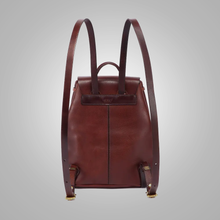 Brown Small Leather Backpack - Fierce Fusion