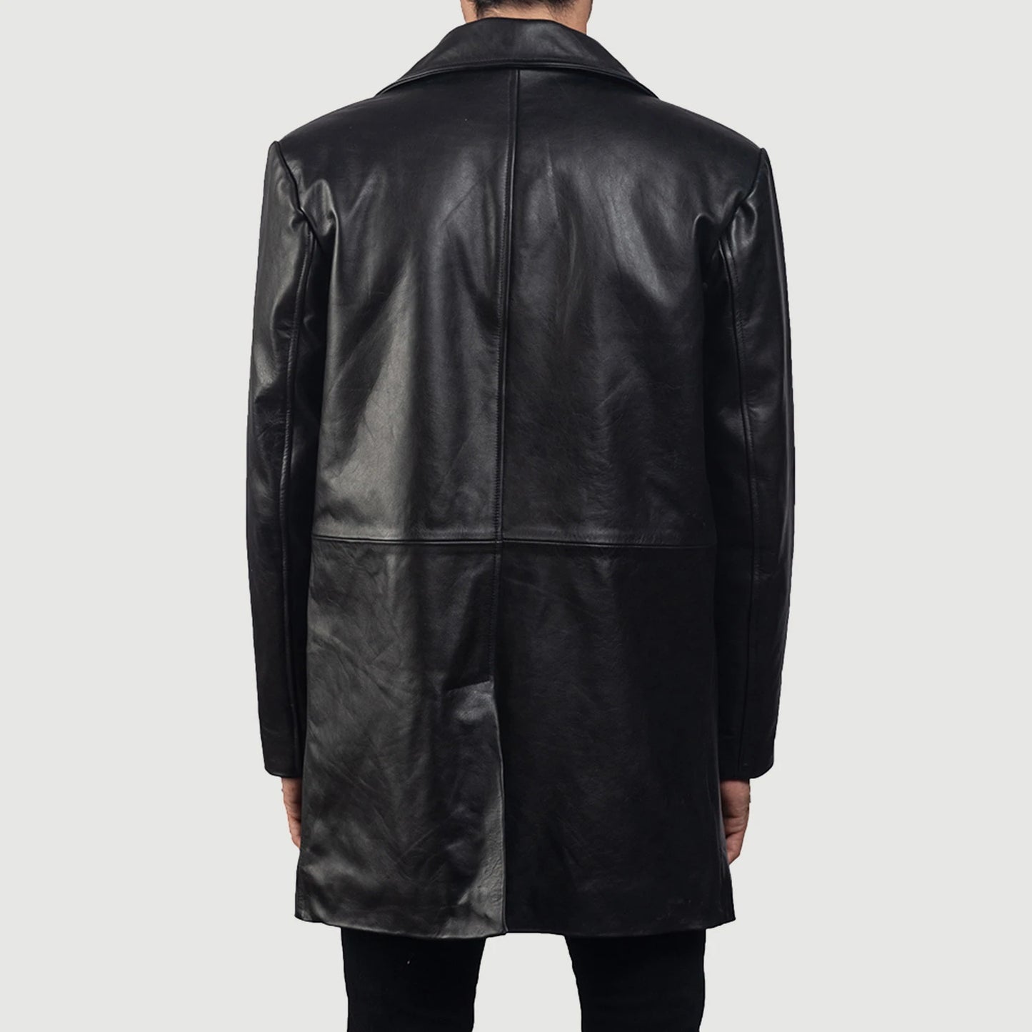 Classmith Black Leather Coat - Fierce Fusion