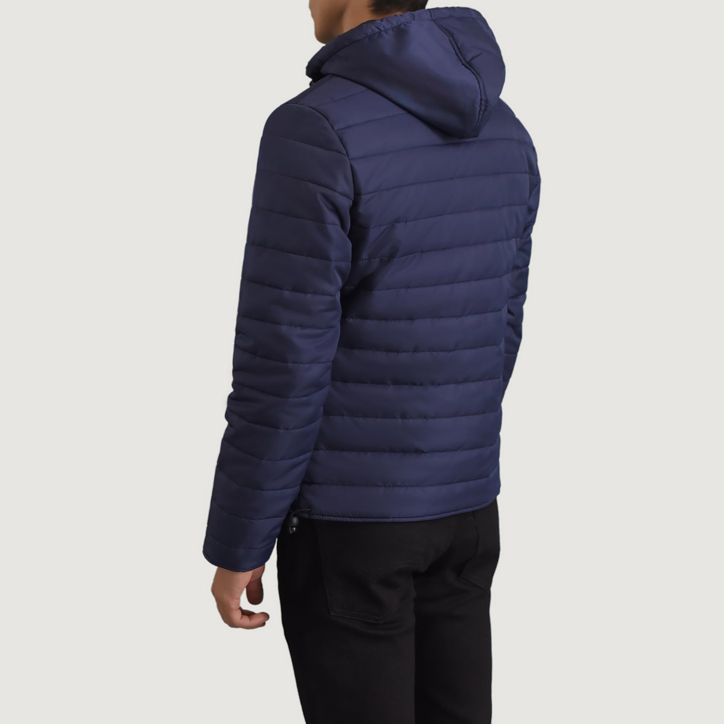 Tyler Blue Hooded Puffer Jacket - Fierce Fusion