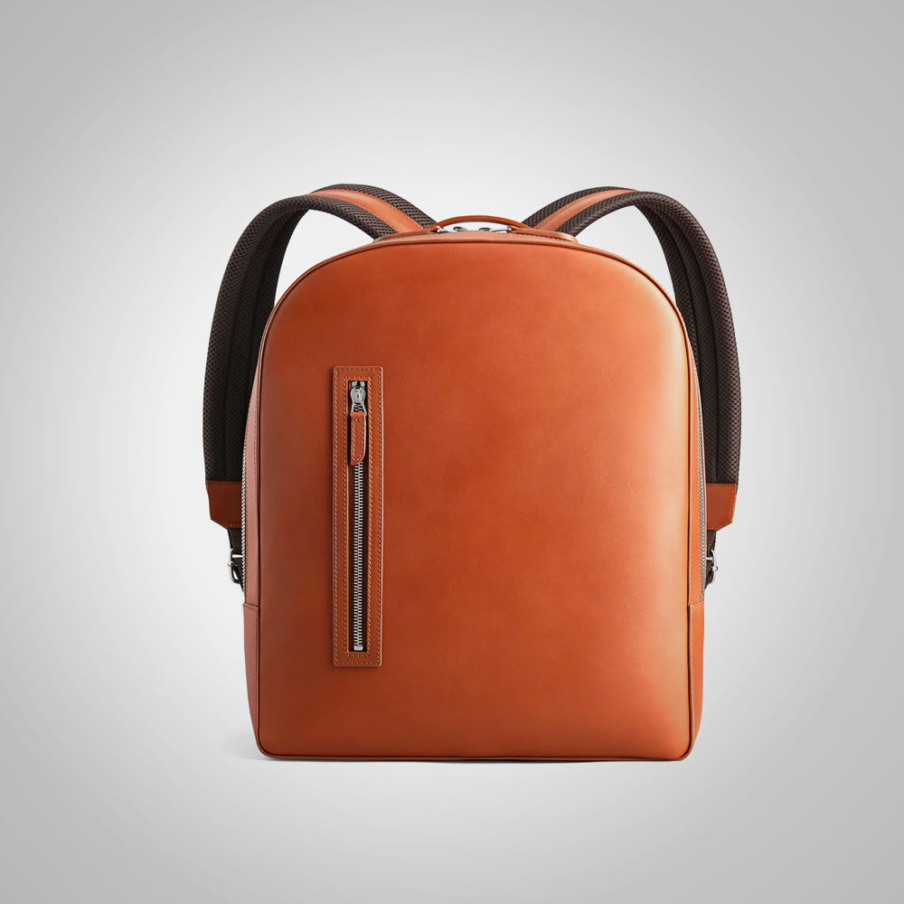 Brown Leather Travel Backpack - Fierce Fusion