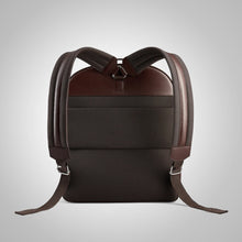 Dark Brown Leather Travel Backpack - Fierce Fusion