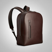 Dark Brown Leather Travel Backpack - Fierce Fusion