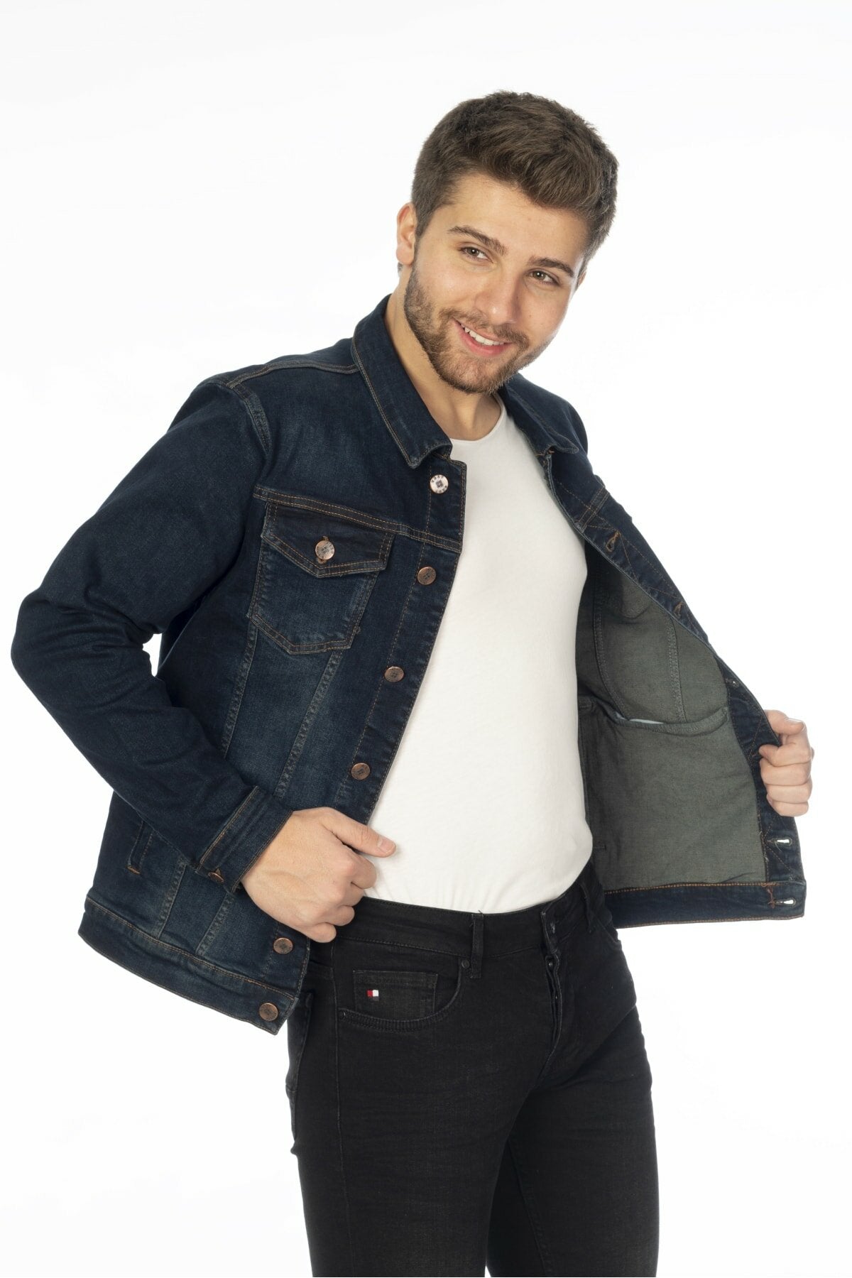 StretchFlex Classic Blue Denim Jacket - Fierce Fusion