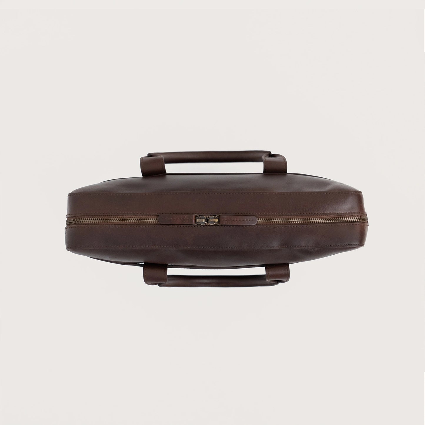 Vintage Brown Leather Briefcase - Fierce Fusion