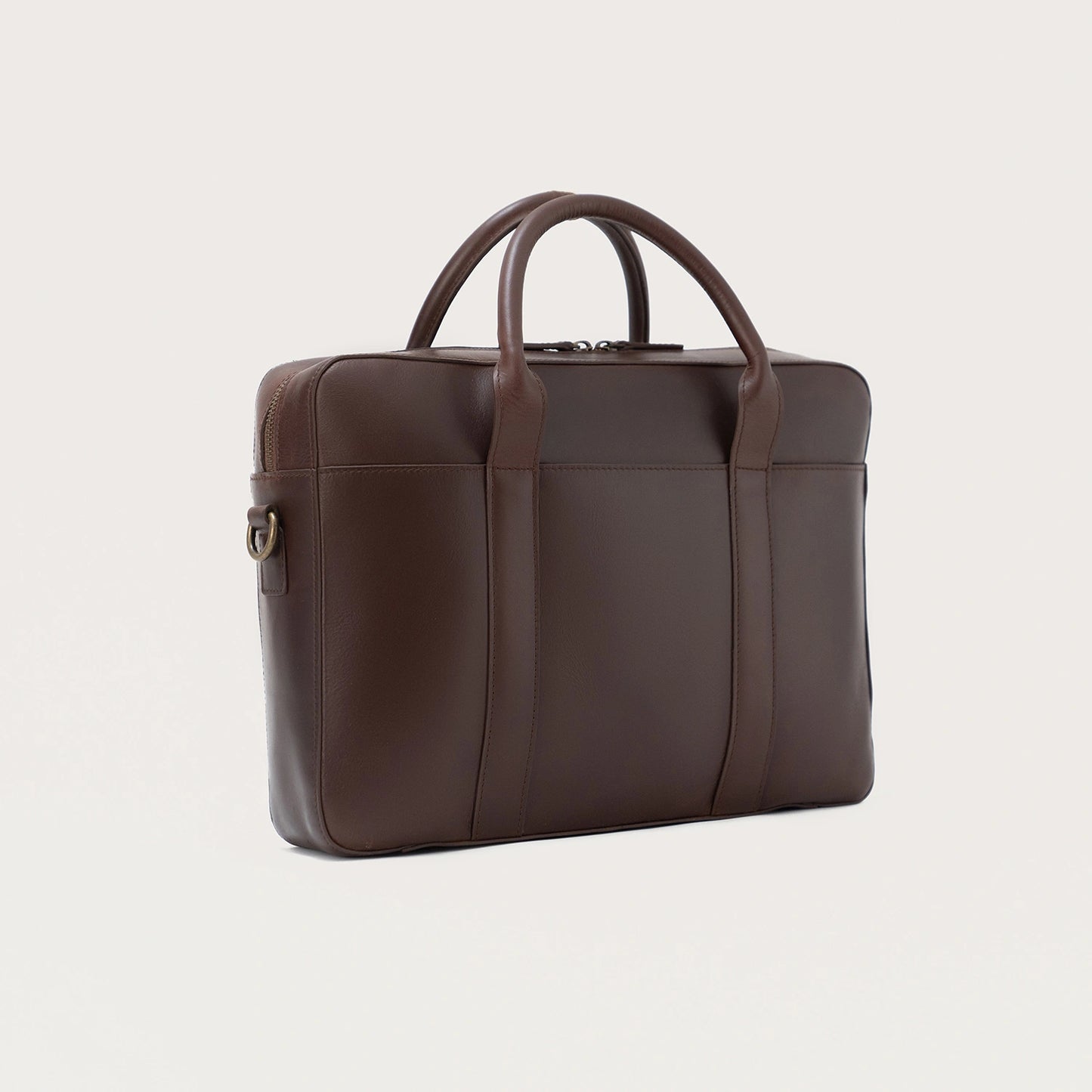 Vintage Brown Leather Briefcase - Fierce Fusion