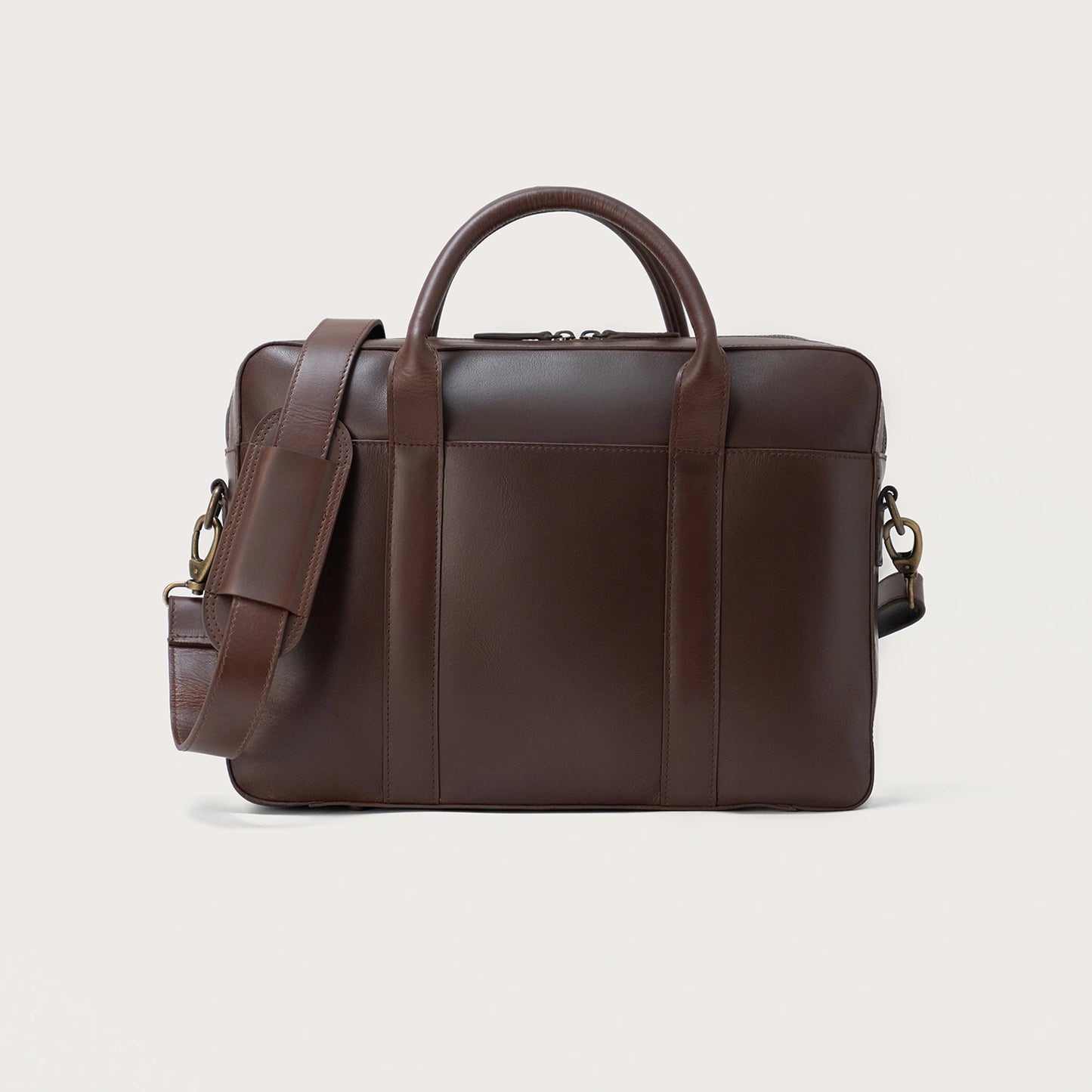 Vintage Brown Leather Briefcase - Fierce Fusion