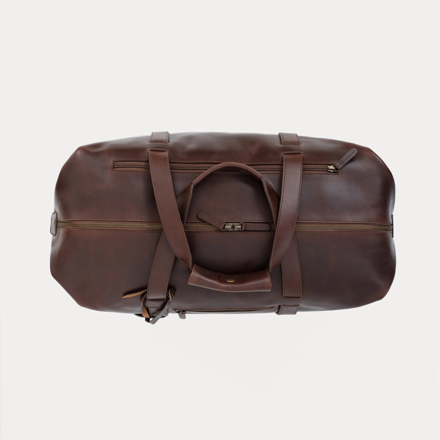 The Dale Vintage Brown Leather Duffle Bag - Fierce Fusion