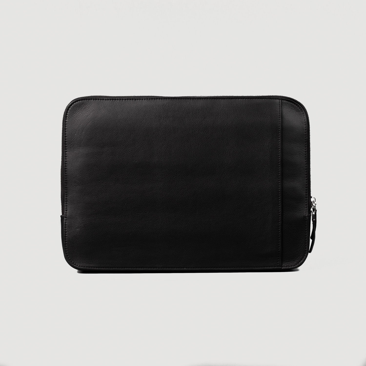 The Baxter Black Leather Laptop Sleeve - Fierce Fusion
