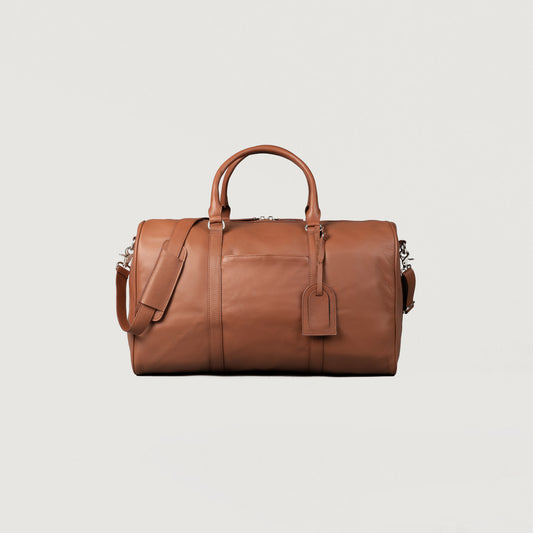 The Darrio Brown Leather Duffle Bag - Fierce Fusion
