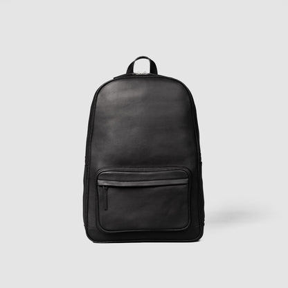 The Philos Black Leather Backpack - Fierce Fusion