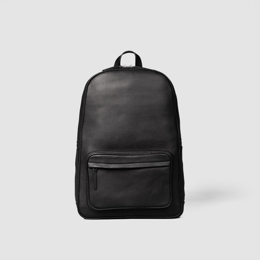 The Philos Black Leather Backpack - Fierce Fusion