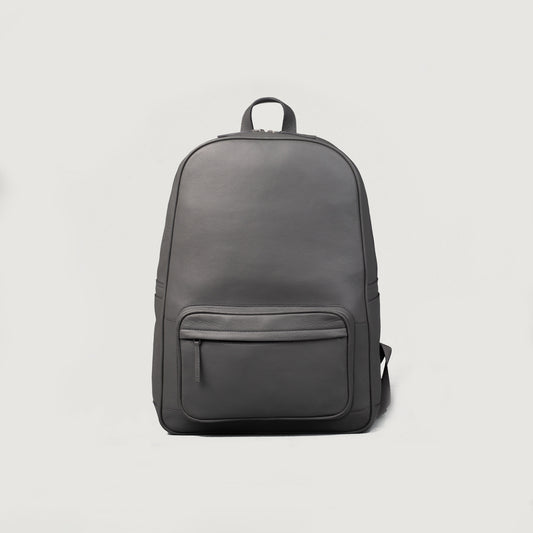 The Philos Grey Leather Backpack - Fierce Fusion