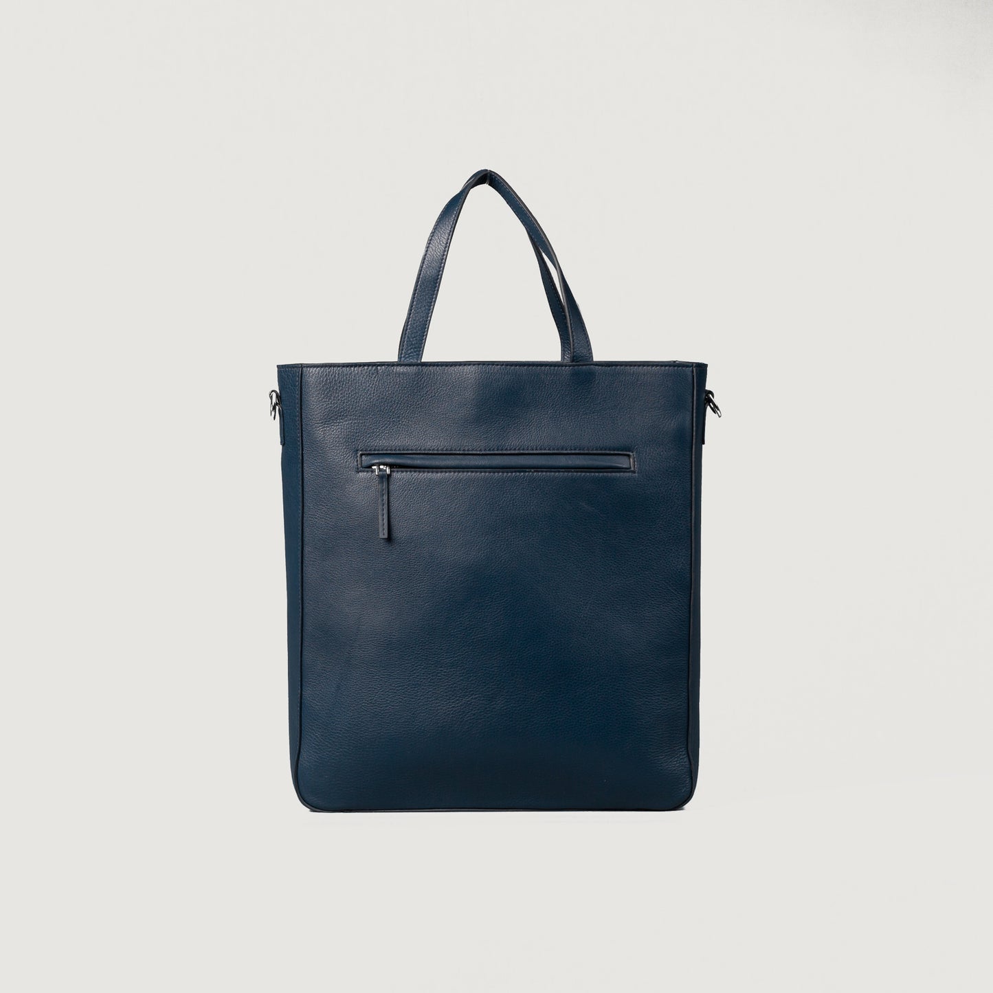 The Poet Midnight Blue Leather Tote Bag - Fierce Fusion