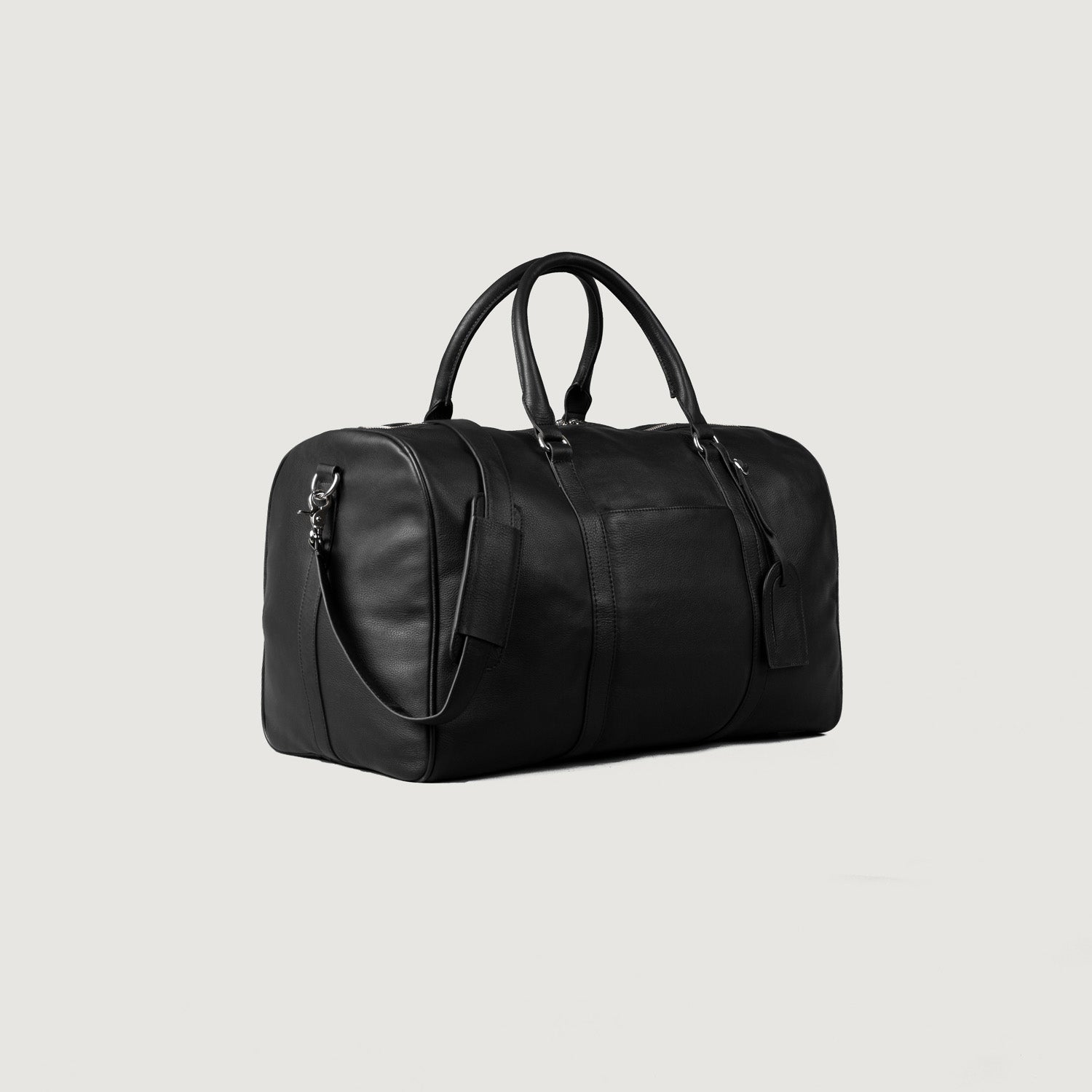The Darrio Black Leather Duffle Bag - Fierce Fusion
