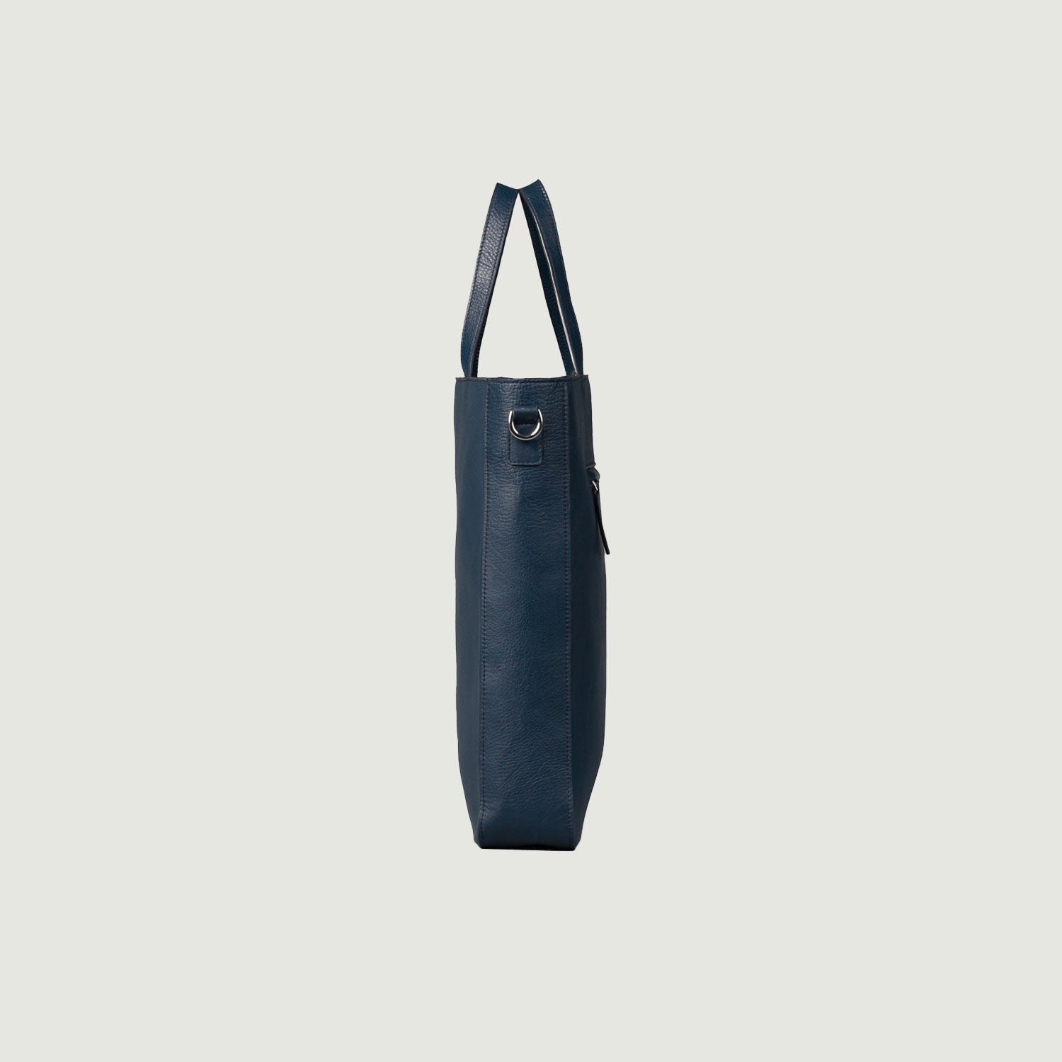 The Poet Midnight Blue Leather Tote Bag - Fierce Fusion