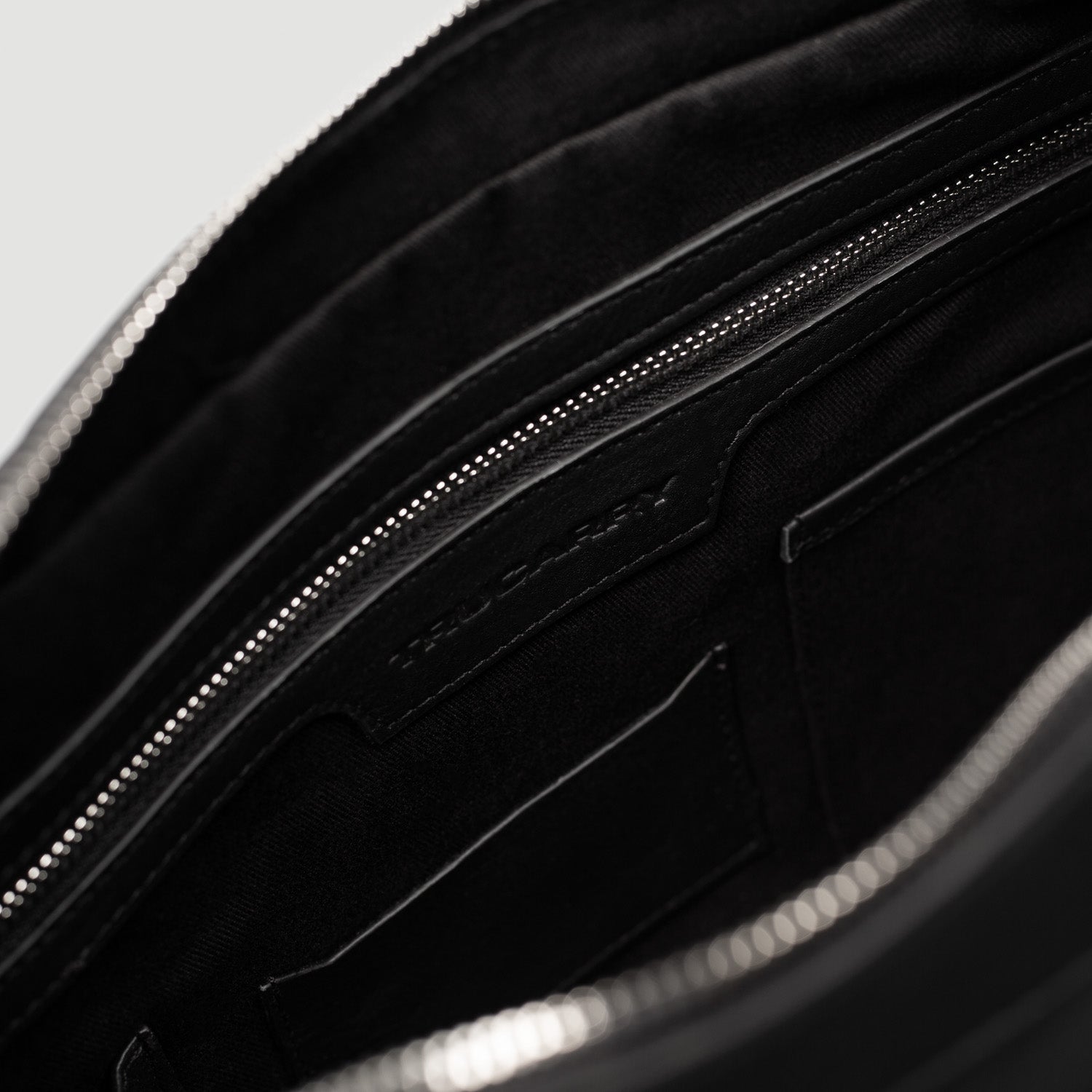 Black Leather Briefcase - Fierce Fusion