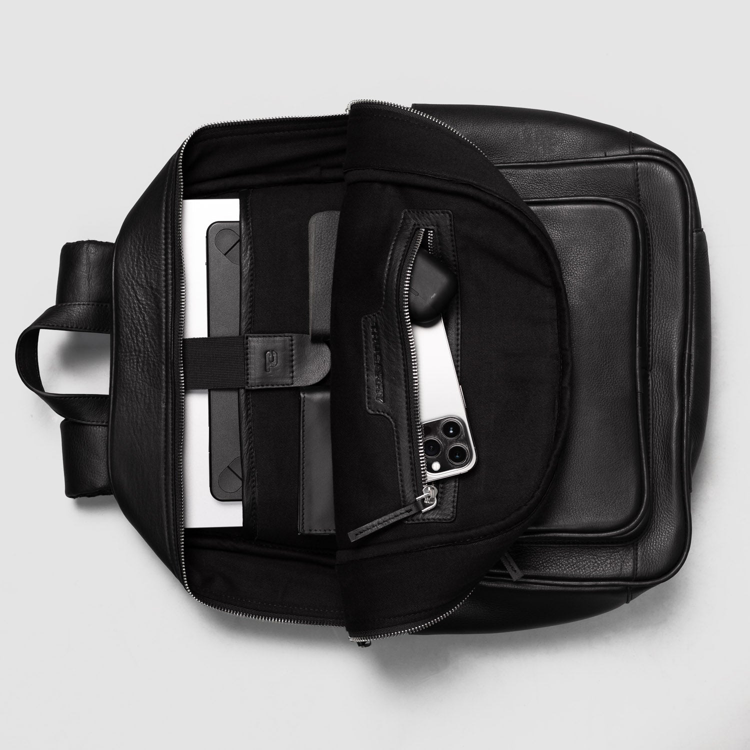 The Philos Black Leather Backpack - Fierce Fusion