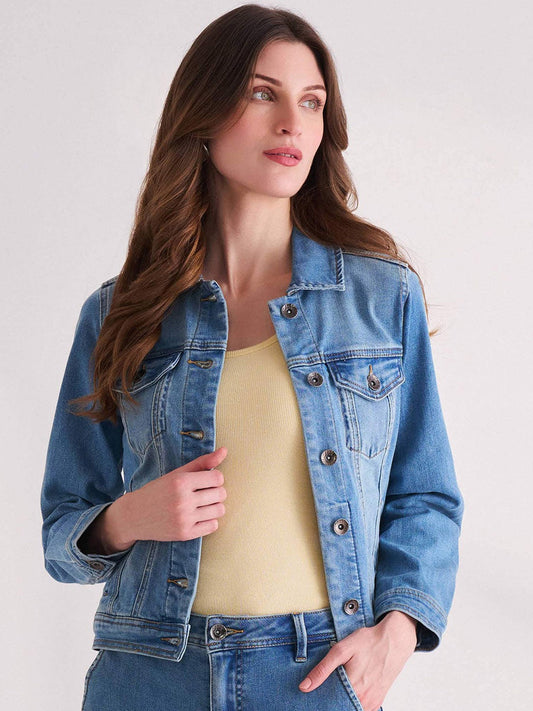 Skyline Crop Denim Jacket