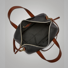 Brown & Black Leather Handmade Bag - Fierce Fusion