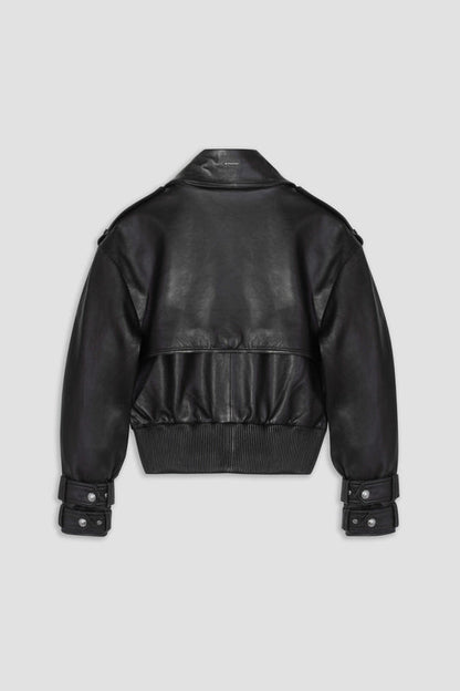 Apex Cropped Biker Jacket - Fierce Fusion