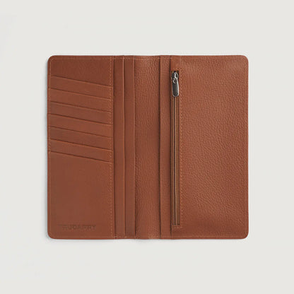 Cameron Brown Leather Long Wallet - Fierce Fusion