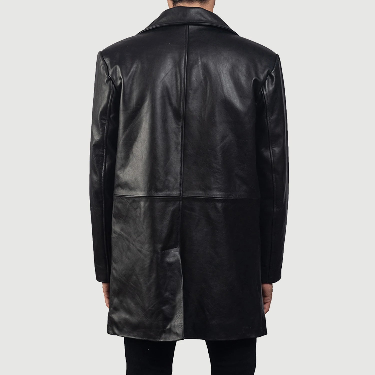 Classmith Black Leather Coat - Fierce Fusion