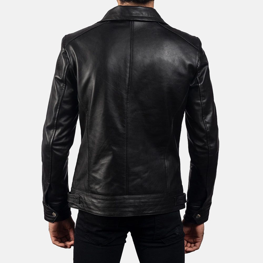 Legacy Black Leather Biker Jacket - Fierce Fusion