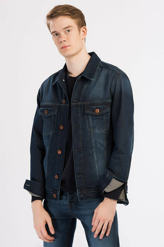 Liberty Stretch Indigo Denim Jacket - Fierce Fusion