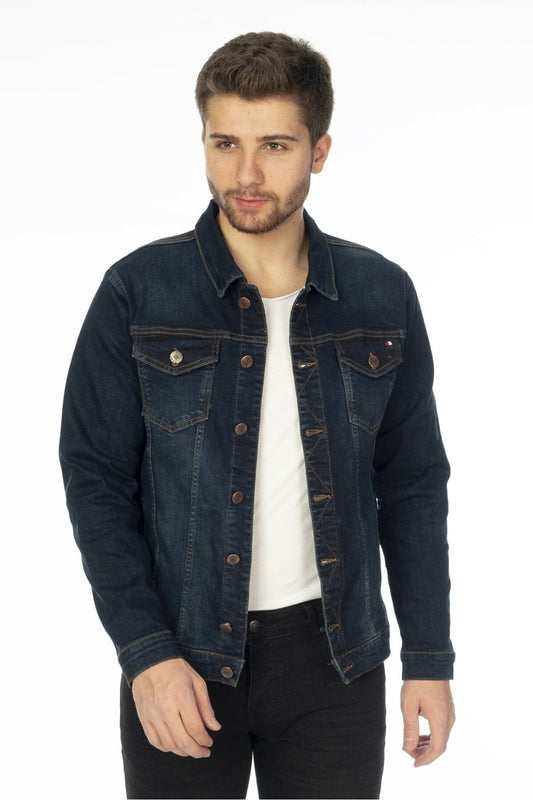 StretchFlex Classic Blue Denim Jacket - Fierce Fusion