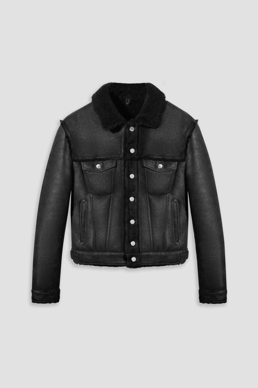 Merino Shearling Trucker Jacket - Fierce Fusion