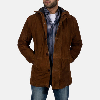 Sheriff Brown Leather Suede Jacket - Fierce Fusion