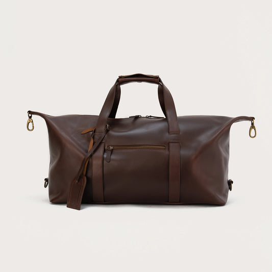 The Dale Vintage Brown Leather Duffle Bag - Fierce Fusion