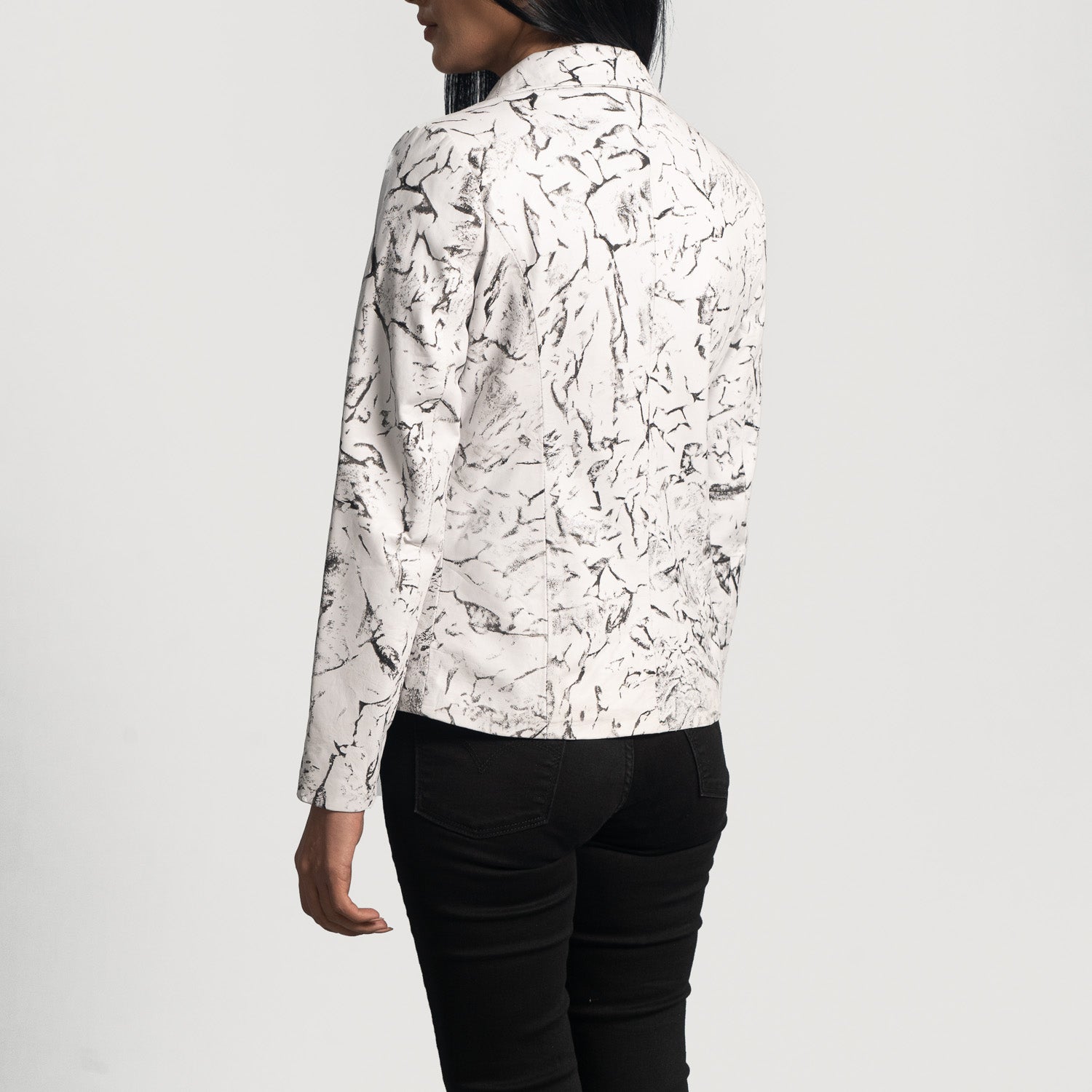 Donna Blake White Leather Blazer - Fierce Fusion
