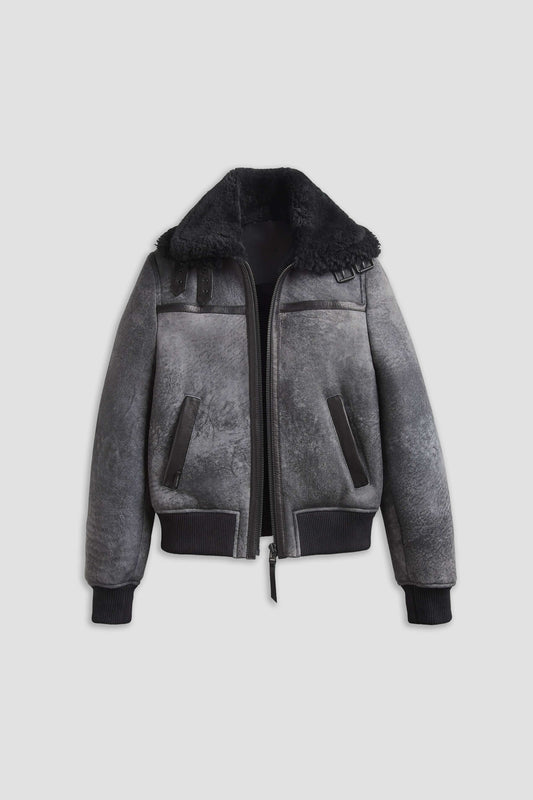 Stellar Shearling Bomber Jacket - Fierce Fusion