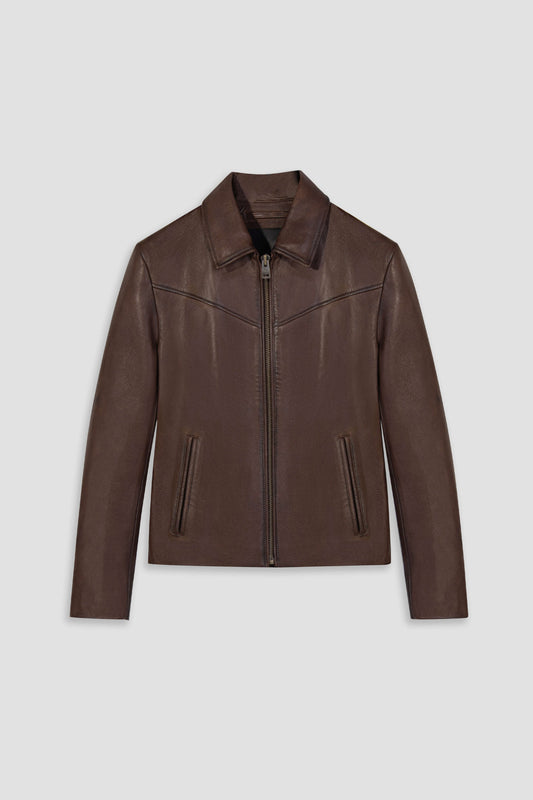 Renegade Vintage Brown Leather Jacket - Fierce Fusion
