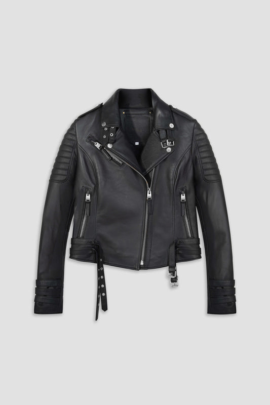 Apex Lambskin Biker Jacket - Fierce Fusion